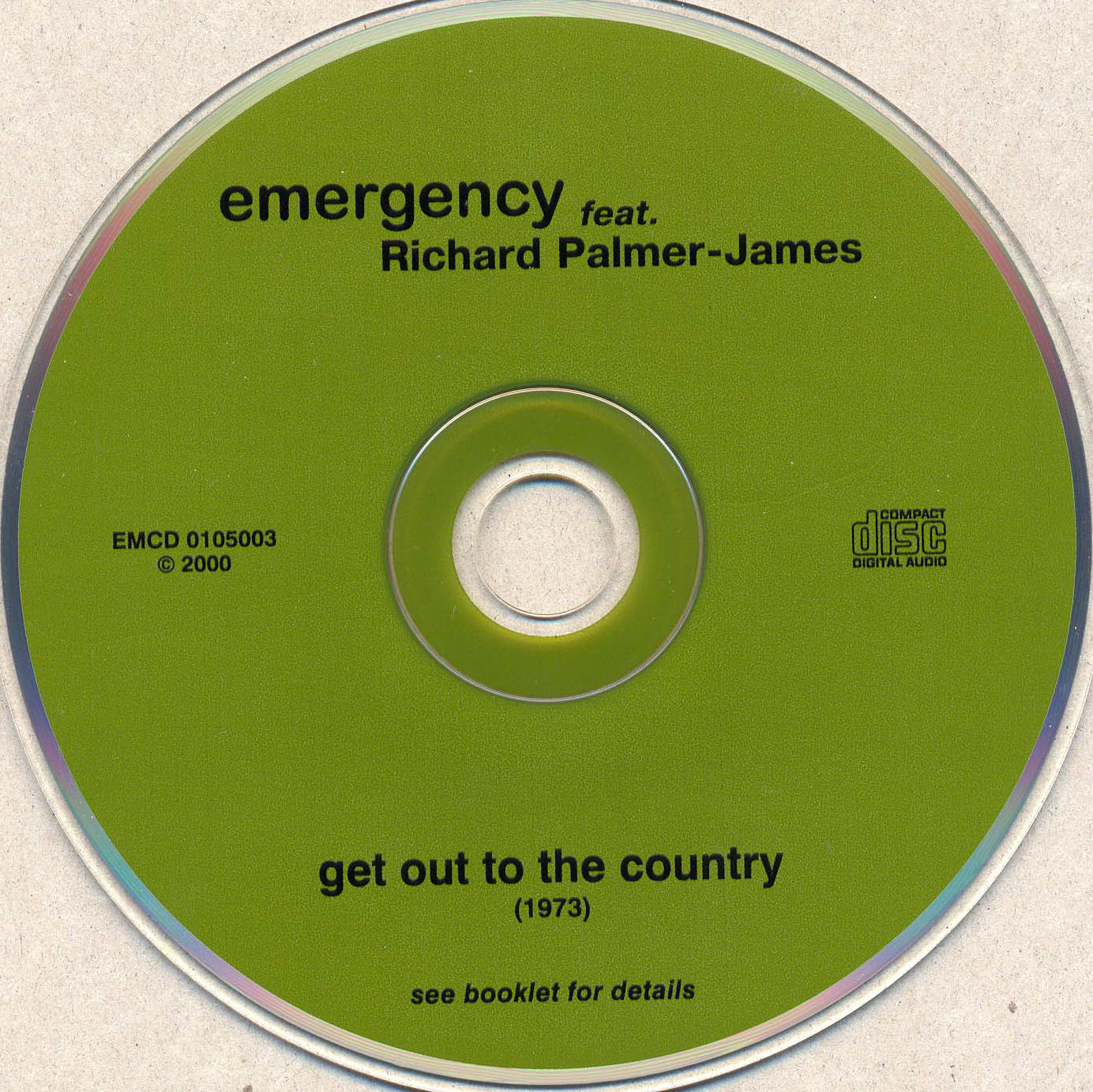 Emergency  Get Out To The Country : CD